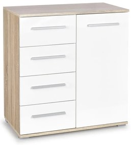 Lima II komód, fehér / sonoma tölgy