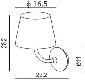 Lucide 27888/07/30 - LED Kültéri fali lámpa JUSTIN LED/7W/230V IP65