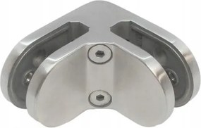 Sarok Kerekített Üvegpolc Tartó, Rozsdamentes Acél Gumi Készlet