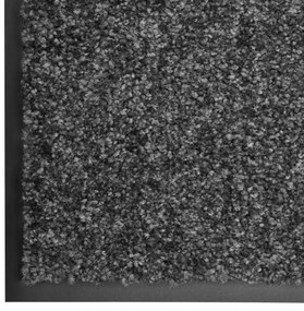 antracitszürke kimosható lábtörlő 60 x 180 cm