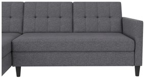 Szürke sarokkanapé Hartford – Støraa