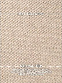 Bézs kézi szövésű gyapjú szőnyeg 160x230 cm Lyon Beans – Elle Decoration