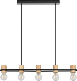EGLO 43541 CHIEVELEY Modern Függesztett Lámpa Barna, Fekete E27 IP20