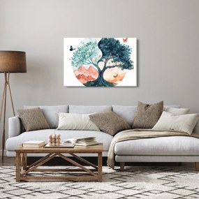 Kép – Akvarellfa tele élettel (90x60 cm)