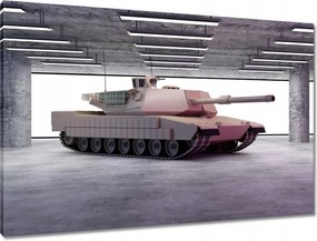 Vászonkép 90x60 Nehéz tank a parkolóban