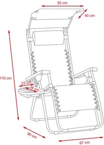 Avenberg PALMAS Relaxációs szék - bézs