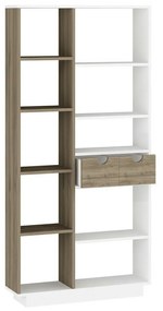 Luma White and Walnut könyvtár