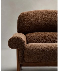 Barna buklé fotel Nema – Kave Home