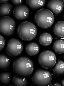 3D fotótapéta absztrakt gömbök fotótapéta 206 x 275