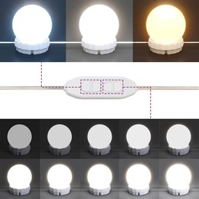 kézműves tölgy tükrös szekrény LED-ekkel 90 x 31,5 x 62 cm