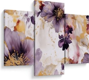 Kép - Akvarell virágok (90x60 cm)