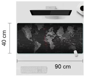 Alátét íróasztalra - világtérkép - 40 x 90 cm