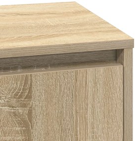 Éjjeli asztal LED világítással Sonoma tölgy 39x34,5x50 cm