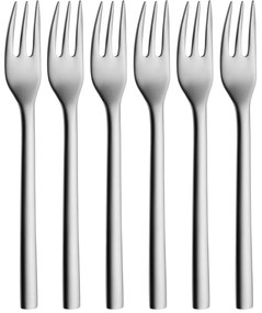 Szürke rozsdamentes acél desszertes villa szett 6 db-os Nuova – WMF