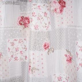Patchwork függöny szürke, 140 x 250 cm