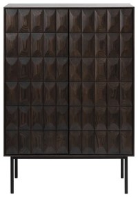 Sötétbarna szekrény 90x130 cm Latina – Unique Furniture