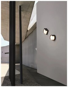 Nova Luce kültéri fali lámpa, sötétszürke, 3000K melegfehér, max. 12W, 630 lm, 9026002