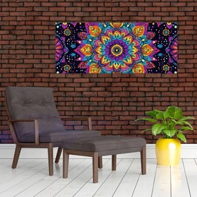 Kép - Kaleidoszkópos mandala (120x50 cm)
