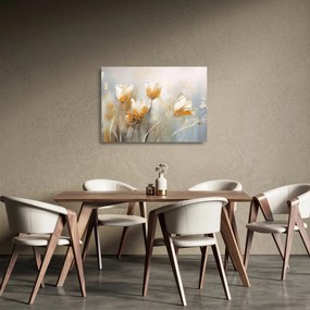Üveg kép - Tulipánok festése (70x50 cm)