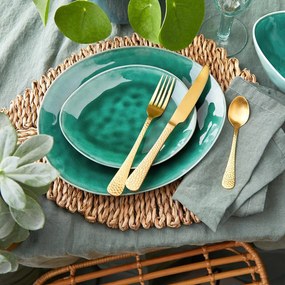 DE LA ROYA lapostányér sötétzöld, 28,7 cm