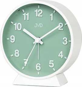 Ébresztőóra Jvd SRP1006.2 Fehér Csendes Mechanizmus Háttérvilágítás Jól Olvasható