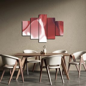 Kép - Piros absztrakt virág N⁰3 (150x105 cm)