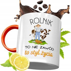 Narancssárga Bögre Gazdáknak Ajándék fényképes nyomtatással