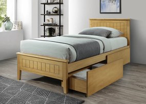 2 darab, kihúzható ágy alatti tároló, tölgy, MIDEA