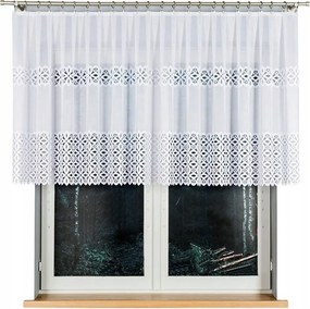 Adrianna Jacquard mintás függöny 018869 magasság 100cm, fehér színben (méterenként)