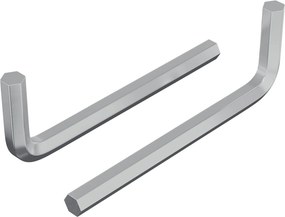 vidaXL Hatos Kulcs 2 pcs Ezüst 32 x 86 mm Acél