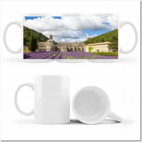 Francia Provence és a levendulamező nyomott mintás bögre