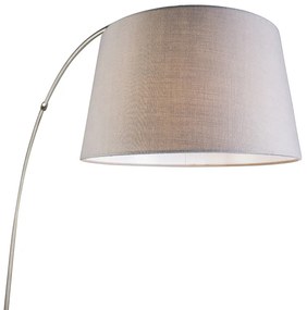 Okos ív lámpa acél árnyékolóval szürke, WiFi-vel A60 - Arc Basic