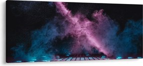Kép - Rózsaszín-kék füst (120x50 cm)