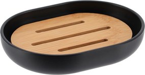 Fürdőszobai szappantartó Fekete Szabadon álló Bambusz