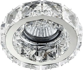 PREZENT 71055 CRYSTAL Kristály Spot Lámpa Króm, Átlátszó GU10 IP20