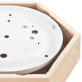 Mennyezeti lámpa HEX NATURAL 1xE27/60W/230V á. 32 cm fenyő