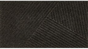 DUNE - sötétbarna csíkos lábtörlő - 45*75 cm (Választható méretek: 45*75 cm)