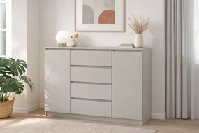 SIMPLE Komoda 140 2D4S kaszmir/kaszmir
