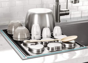 Feltekerhető szárító csöpögtető mosogatóhoz 322108 Black