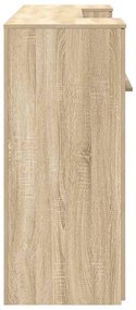 recepciós pult sonoma tölgy 200x50x103,5 cm szerelt fa