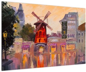 Kép - Moulin rouge, Párizs, Franciaország (90x60 cm)