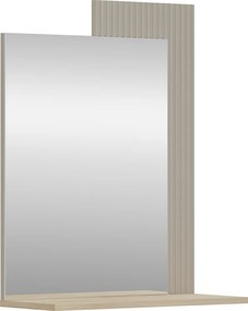 Tükör 65, szürkésbarna Taupe/silverjack tölgy, DOMCA