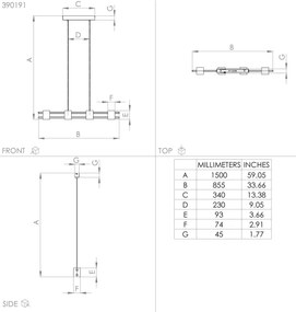 Eglo 390191 - Csillár zsinóron LEVANTARA 4xE27/40W/230V fekete/barna