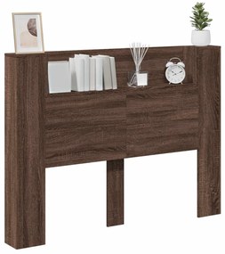 Fejtámla polcokkal Barna Tölgy 140 x 16,5 x 103,5 cm Faanyag