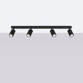 Sollux SL.1584 - Spotlámpa KARBON 4xGU10/10W/230V fekete