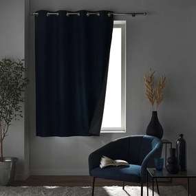 Sötétkék sötétítő függöny 140x180 cm Crepuscule – douceur d'intérieur
