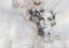 Fotótapéta Arany Portré Nők Virágok Vinyl absztrakt 312x219 +ragasztó