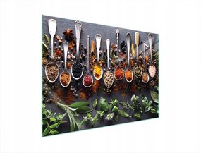 Üveg Tűzhelyvédő Főzőlap 70x52 Fűszerek Edzett Üveg