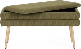 Zöld párnázott pad Olga – Bizzotto