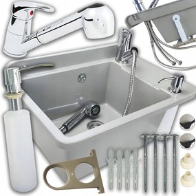 Mosogatótál Mosogató Konyhai Mosogató Csaptelep Adagoló Ingyen mosogatótálca Zelvo Compact